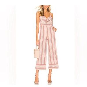 J.O.A. Linen Blend Wide-Leg Jumpsuit